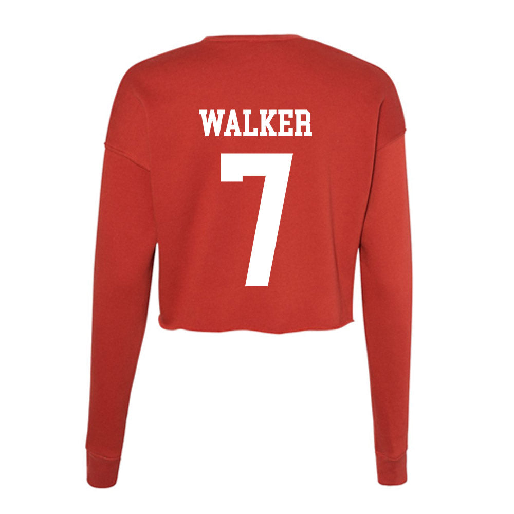 MSUM - NCAA Football : Harrison Walker - Women's Cropped Crew Fleece-1