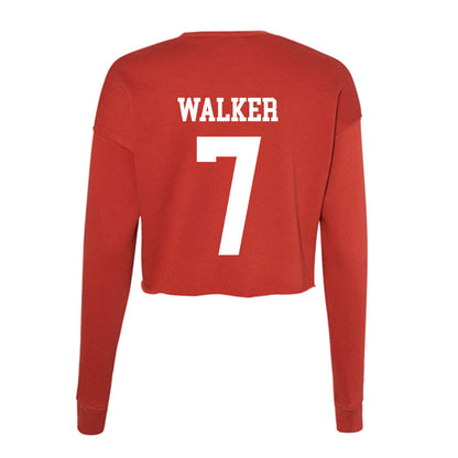 MSUM - NCAA Football : Harrison Walker - Women's Cropped Crew Fleece-1