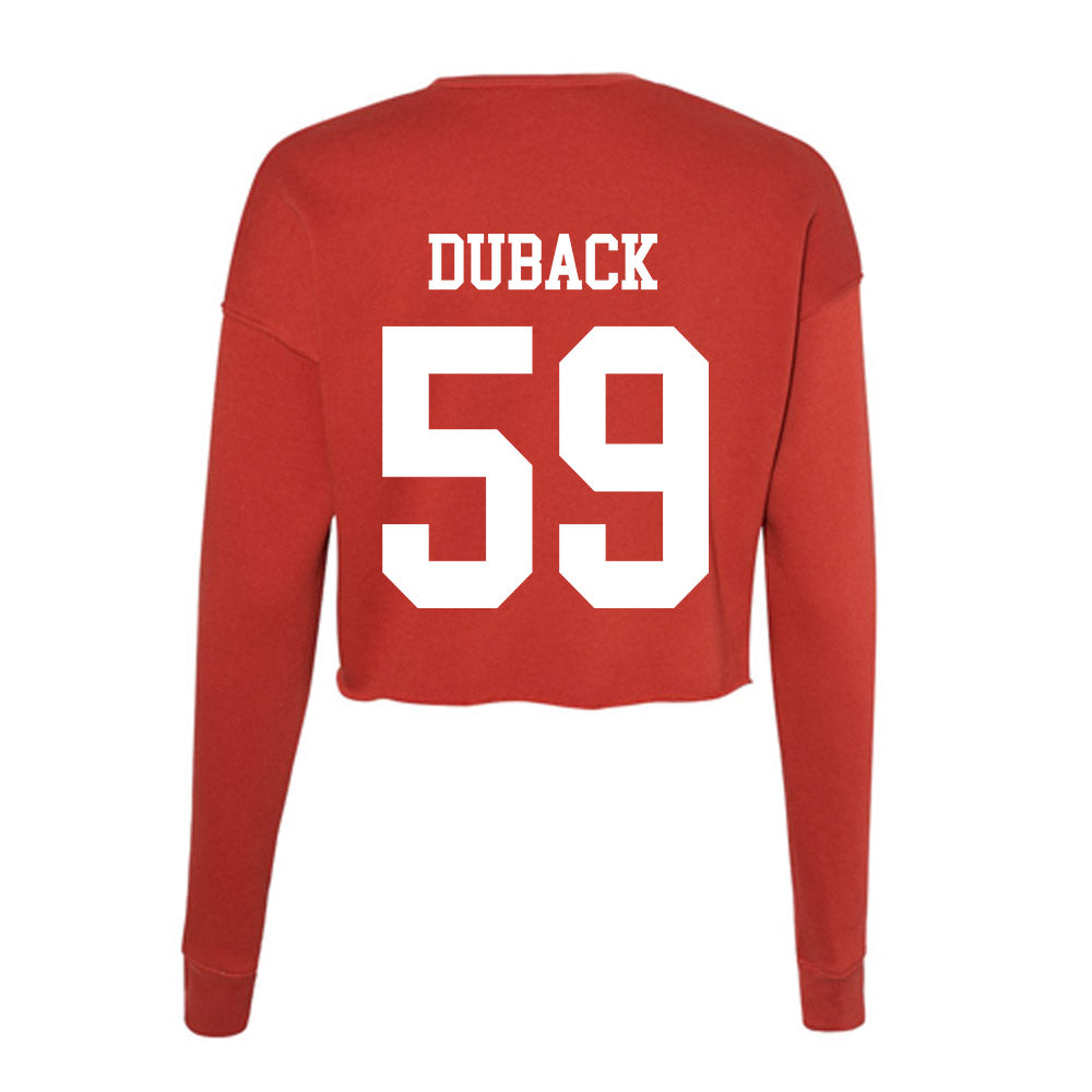 MSUM - NCAA Football : Dawson Duback - Women's Cropped Crew Fleece-1