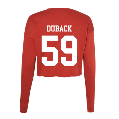 MSUM - NCAA Football : Dawson Duback - Women's Cropped Crew Fleece-1