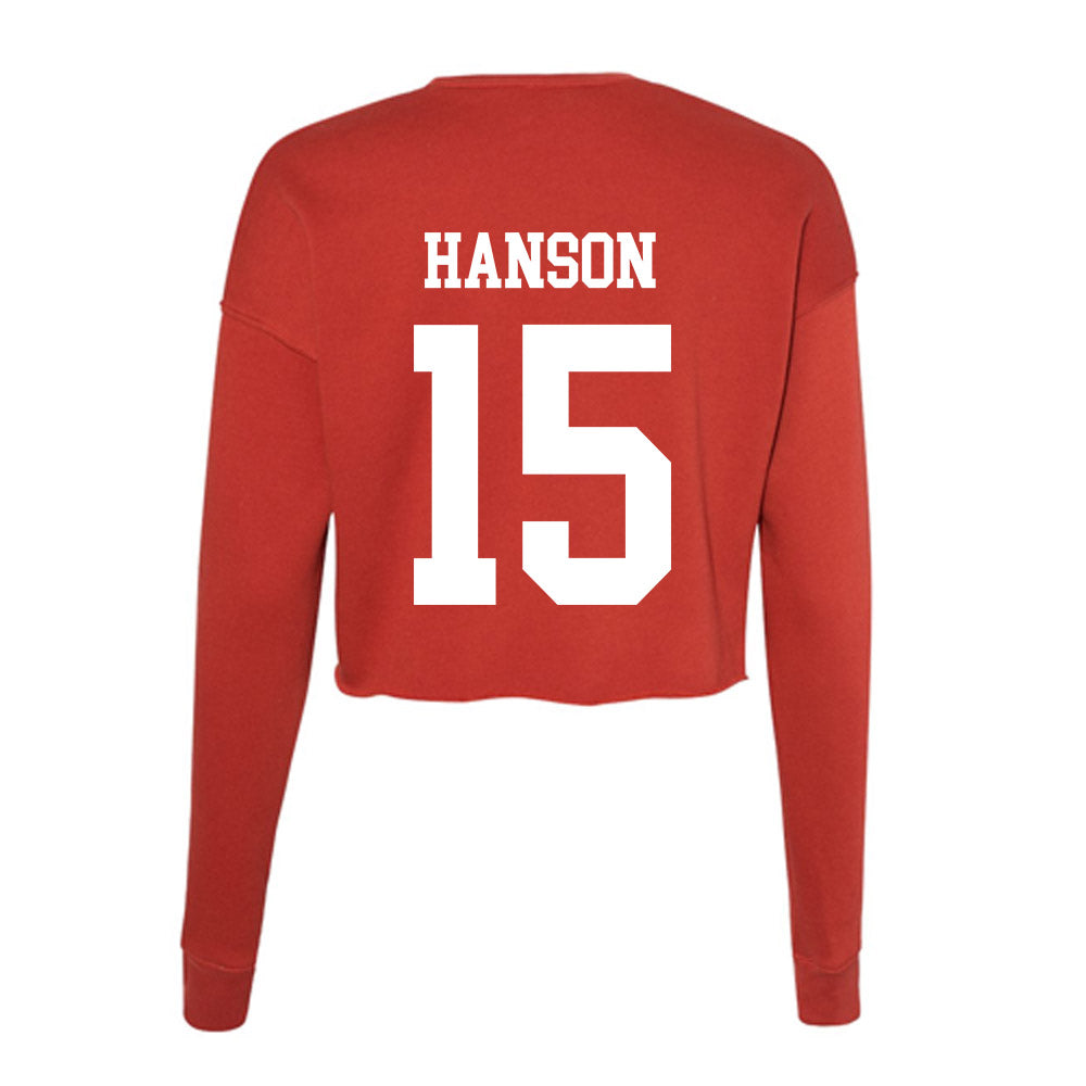 MSUM - NCAA Women's Soccer : Makenna Hanson - Women's Cropped Crew Fleece-1