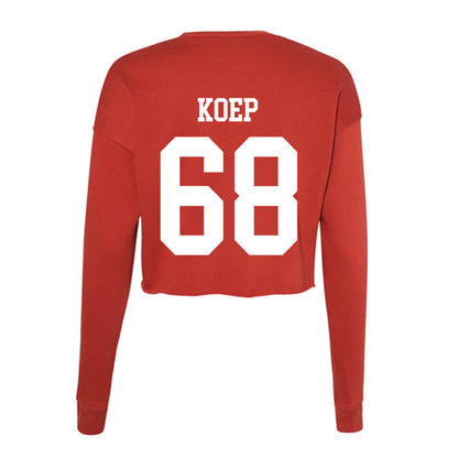 MSUM - NCAA Football : Zakary Koep - Women's Cropped Crew Fleece-1