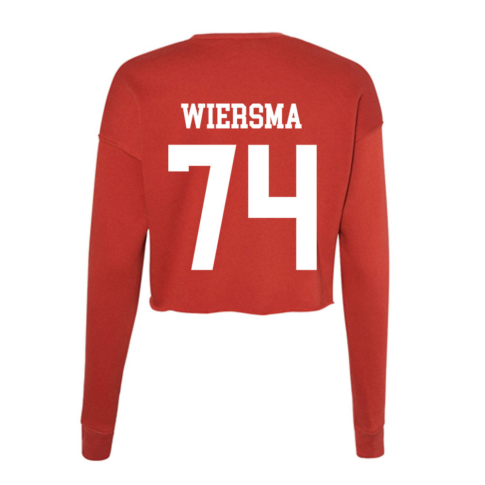 MSUM - NCAA Football : Evan Wiersma - Women's Cropped Crew Fleece-1