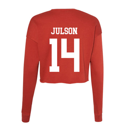 MSUM - NCAA Football : Jack Julson - Women's Cropped Crew Fleece-1