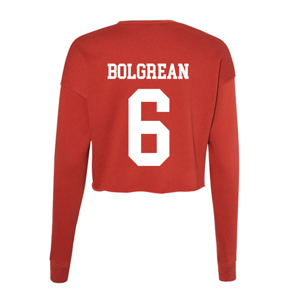 MSUM - NCAA Football : Gannon Bolgrean - Women's Cropped Crew Fleece-1