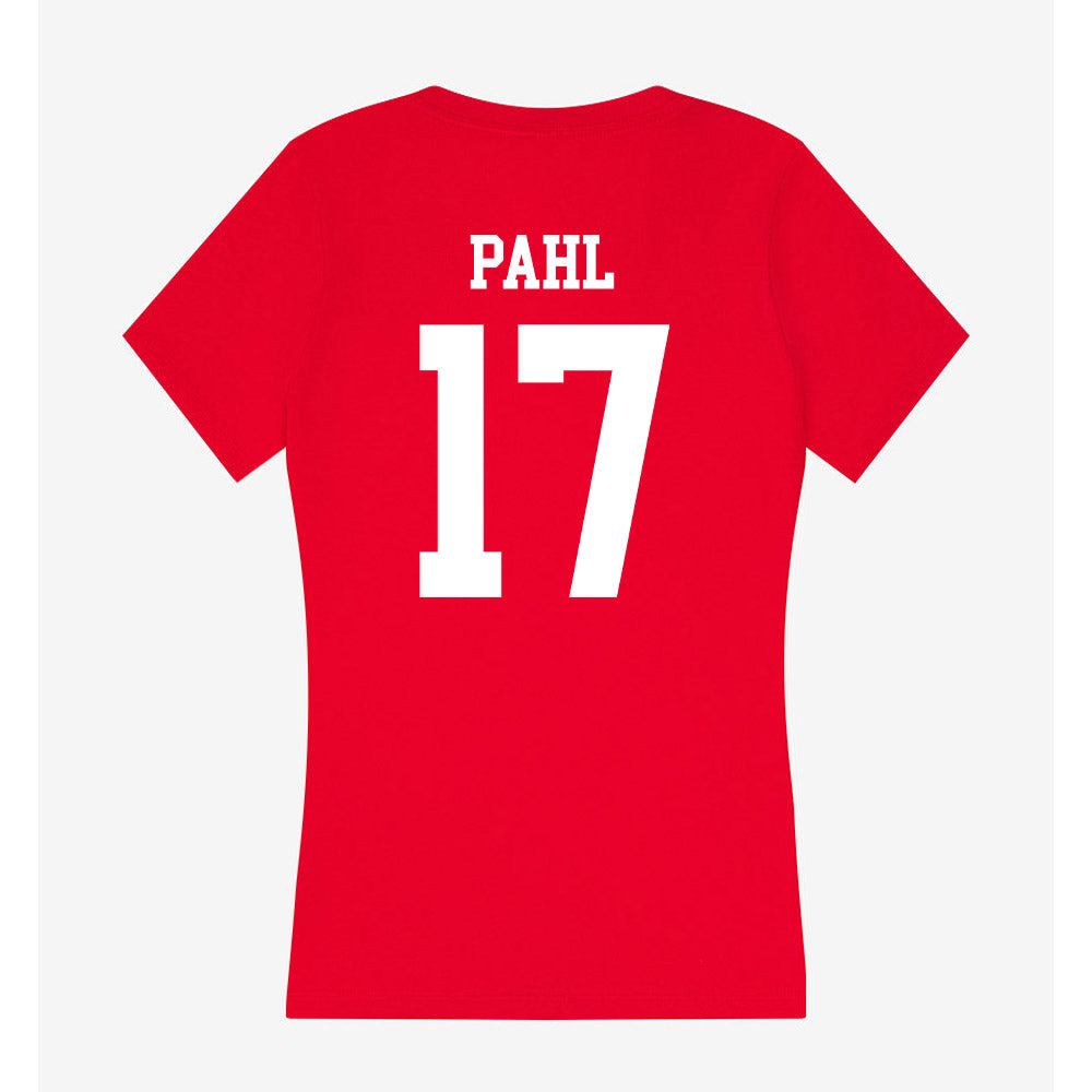 MSUM - NCAA Softball : Kendall Pahl - Women's V-Neck T-Shirt-1