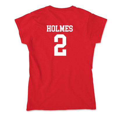MSUM - NCAA Men's Basketball : Nashawn Holmes - Soft Style Women’s T-Shirt-1