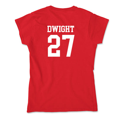 MSUM - NCAA Softball : Janika Dwight - Soft Style Women’s T-Shirt-1