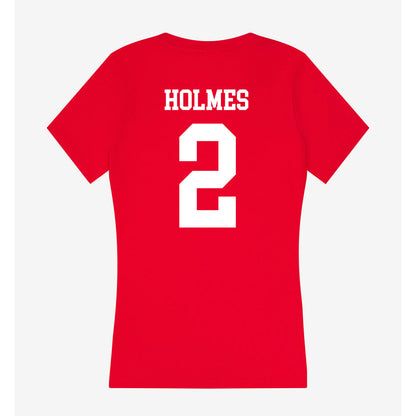 MSUM - NCAA Men's Basketball : Nashawn Holmes - Women's V-Neck T-Shirt-1