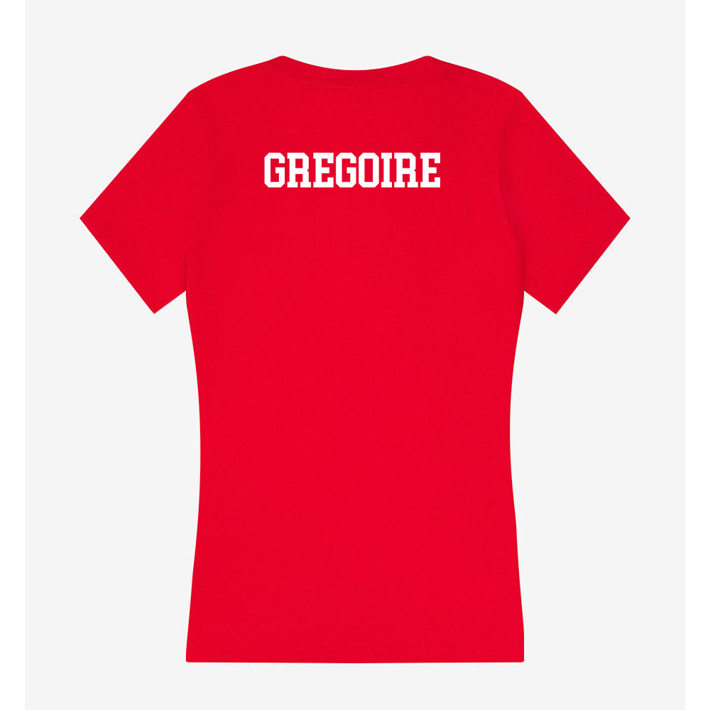 MSUM - NCAA Men's Cross Country : Jared Gregoire - Women's V-Neck T-Shirt-1