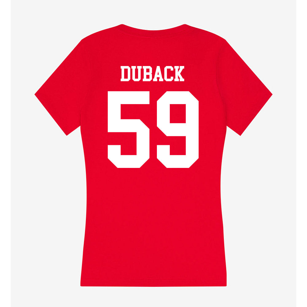 MSUM - NCAA Football : Dawson Duback - Women's V-Neck T-Shirt-1