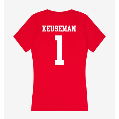 MSUM - NCAA Women's Volleyball : Ellie Keuseman - Women's V-Neck T-Shirt-1