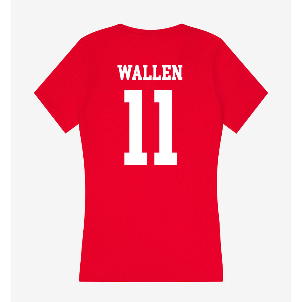 MSUM - NCAA Football : Payton Wallen - Women's V-Neck T-Shirt-1