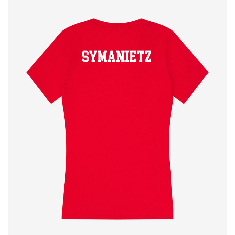 MSUM - NCAA Men's Track & Field : Owen Symanietz - Women's V-Neck T-Shirt-1
