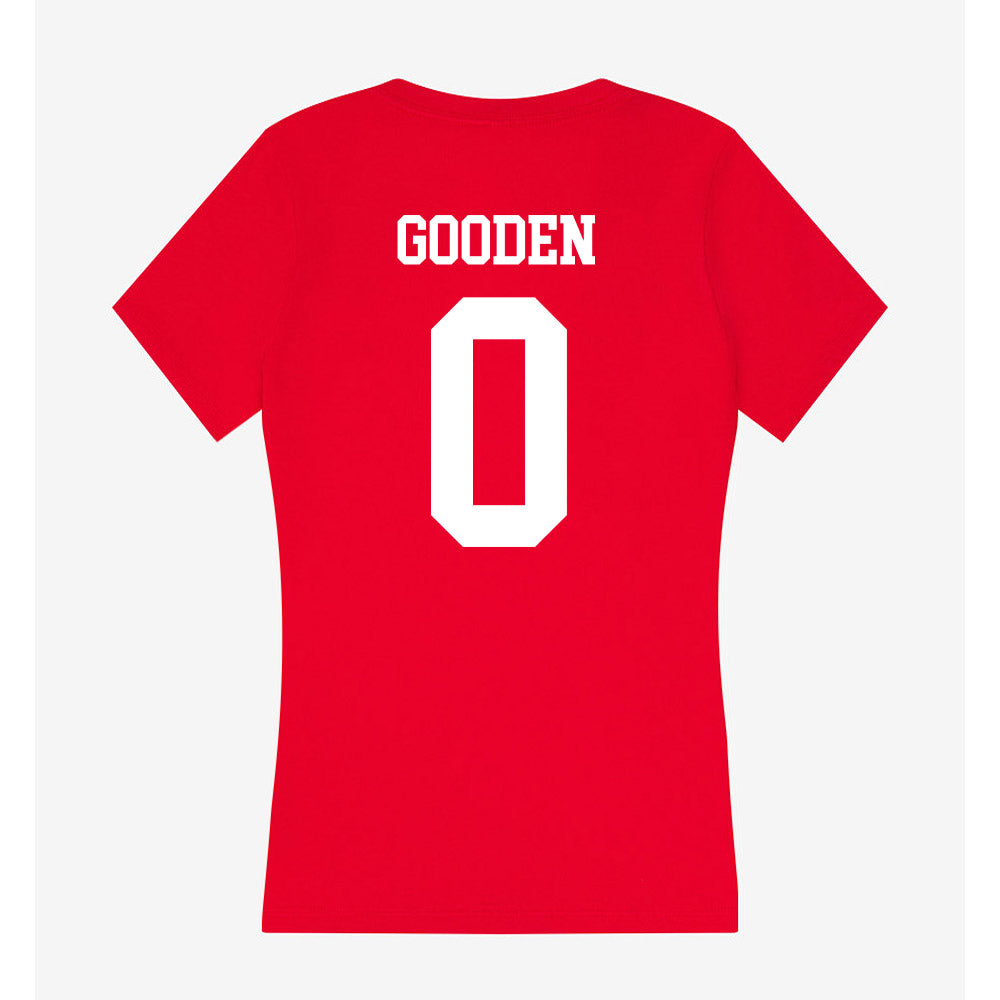MSUM - NCAA Men's Basketball : Dominic Gooden - Women's V-Neck T-Shirt-1