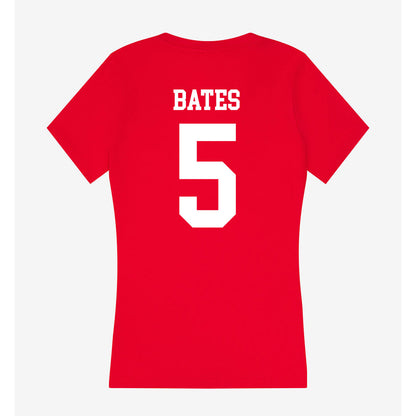 MSUM - NCAA Women's Volleyball : Addison Bates - Women's V-Neck T-Shirt-1