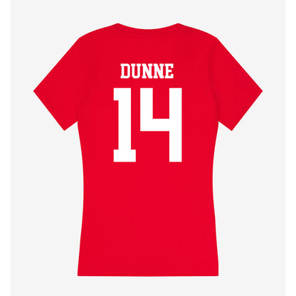 MSUM - NCAA Softball : Riley Dunne - Women's V-Neck T-Shirt-1