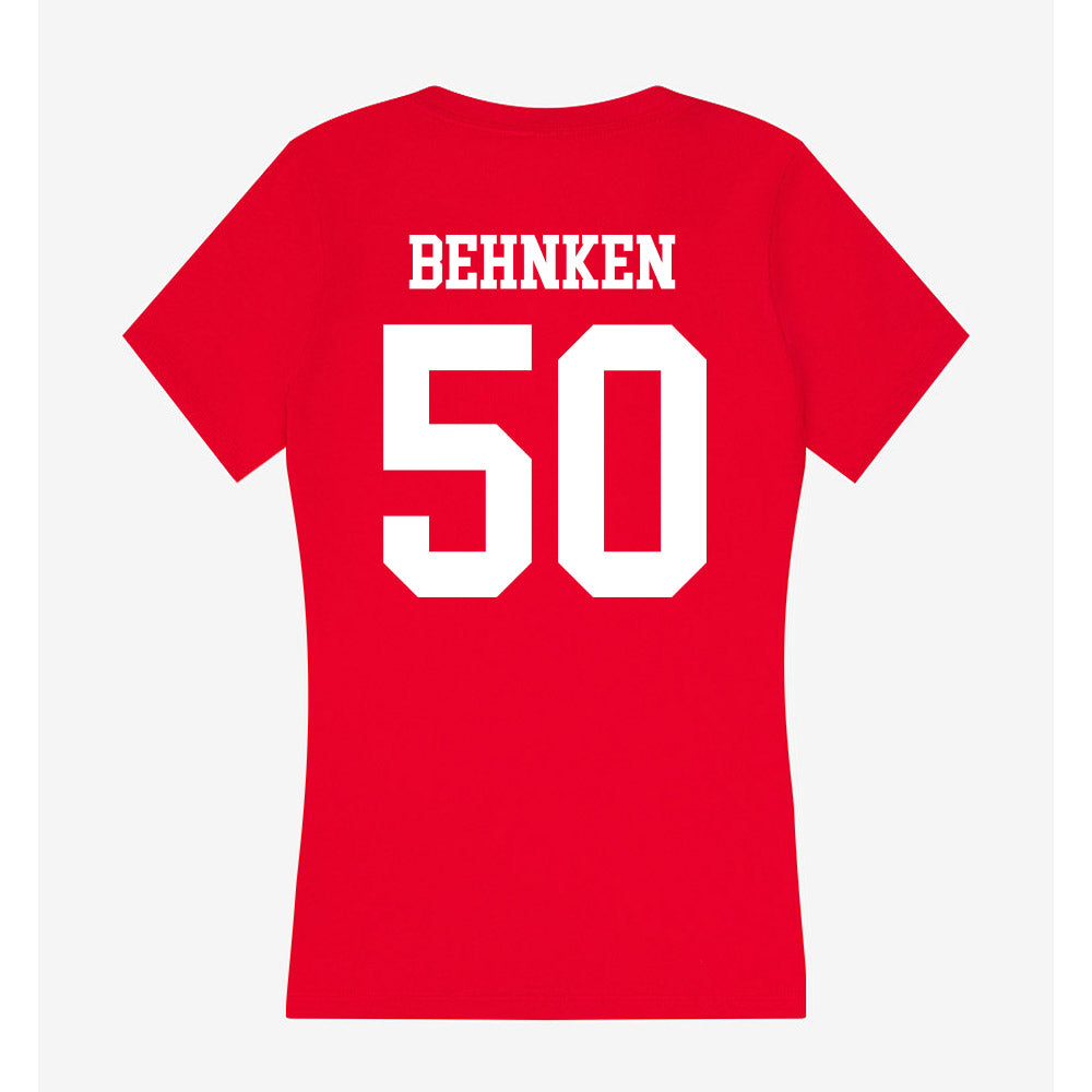 MSUM - NCAA Football : Tyrese Behnken - Women's V-Neck T-Shirt-1