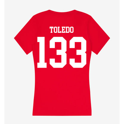 MSUM - NCAA Wrestling : Brody Toledo - Women's V-Neck T-Shirt-1