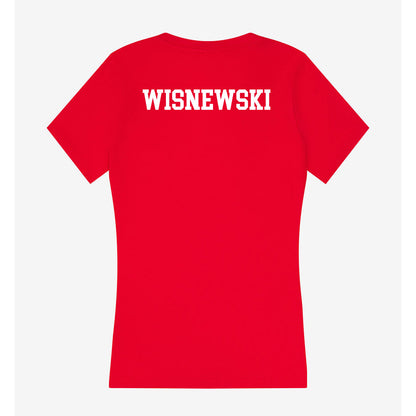 MSUM - NCAA Men's Track & Field : Frosty Wisnewski - Women's V-Neck T-Shirt-1