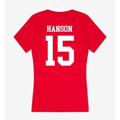 MSUM - NCAA Women's Soccer : Makenna Hanson - Women's V-Neck T-Shirt-1