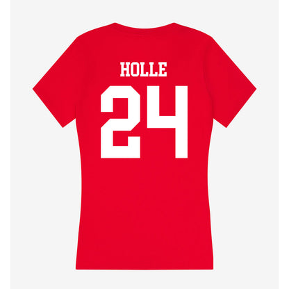 MSUM - NCAA Women's Basketball : Mara Holle - Women's V-Neck T-Shirt-1