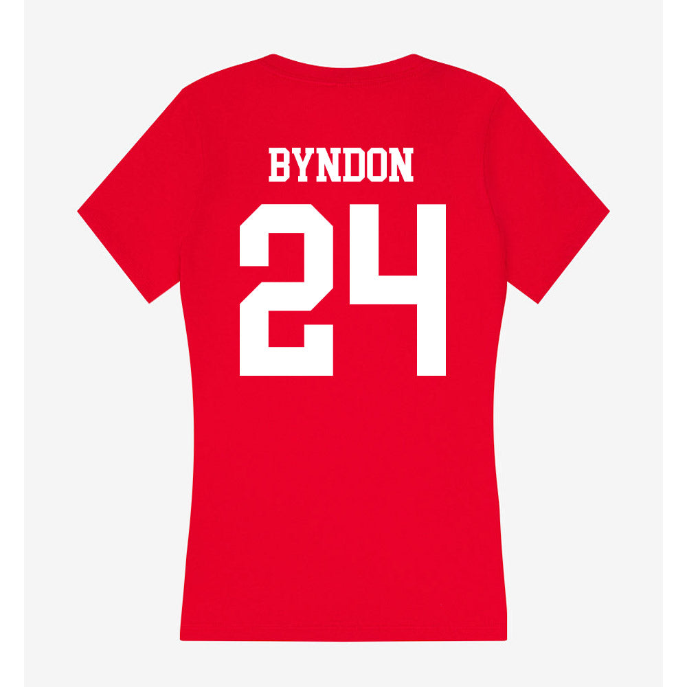MSUM - NCAA Women's Soccer : Taytum Byndon - Women's V-Neck T-Shirt-1