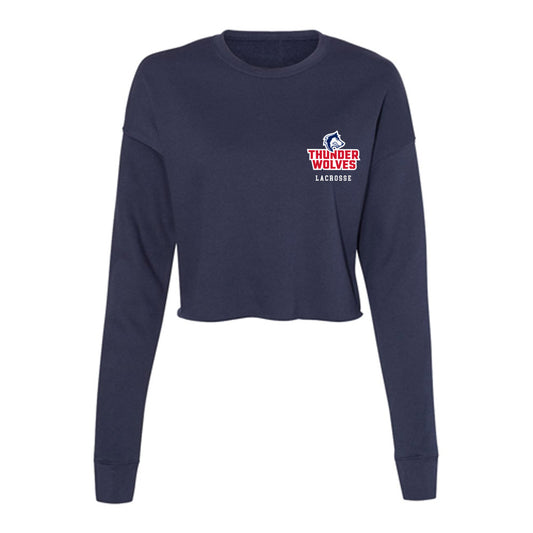 CSU Pueblo - NCAA Women's Lacrosse : Chloe Mora - Women's Cropped Crew Fleece-0