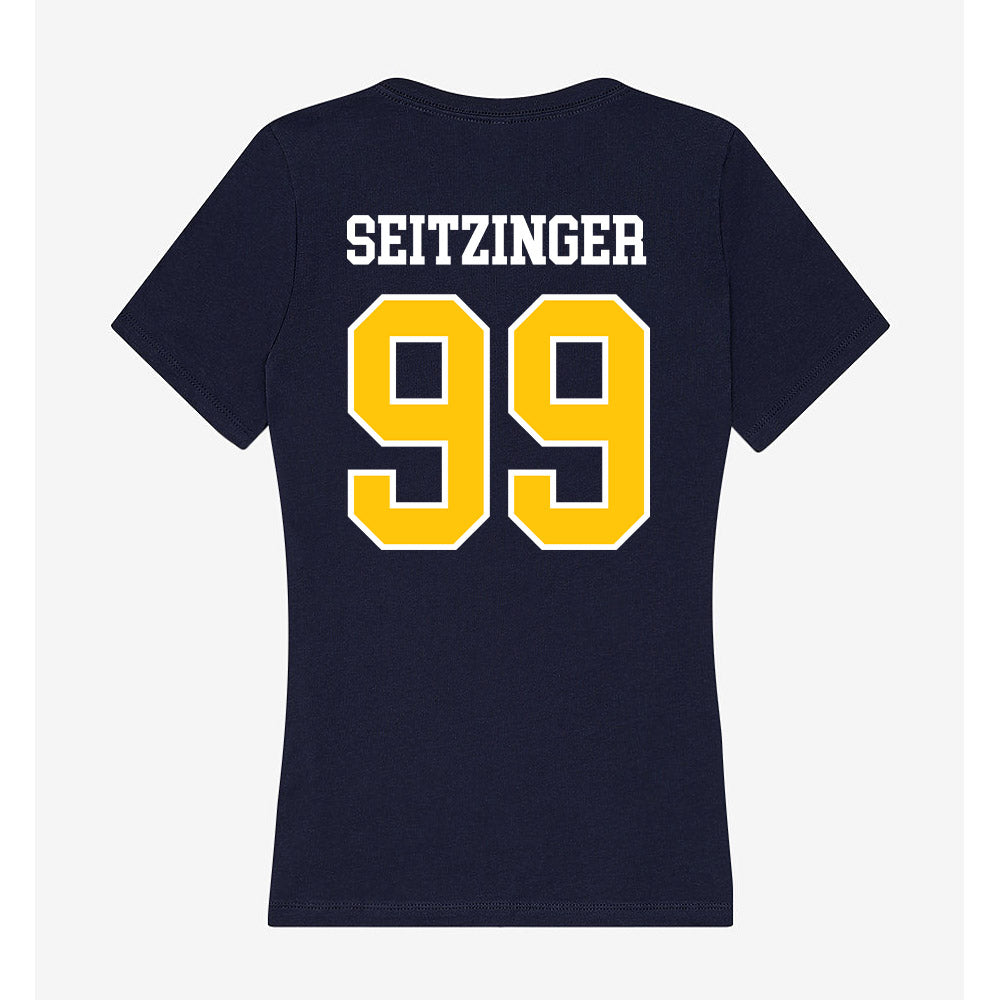 Coppin State - NCAA Baseball : Micah Seitzinger - Women's V-Neck T-Shirt-1