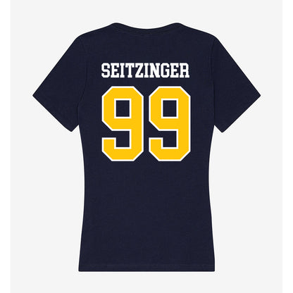 Coppin State - NCAA Baseball : Micah Seitzinger - Women's V-Neck T-Shirt-1