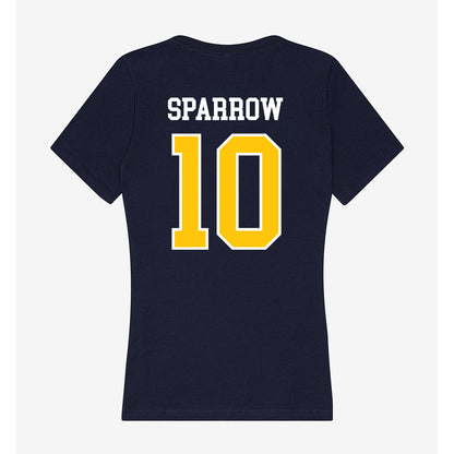 Coppin State - NCAA Men's Basketball : Camaren Sparrow - Women's V-Neck T-Shirt-1