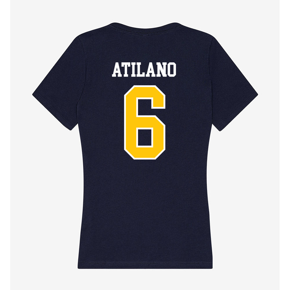 Coppin State - NCAA Women's Volleyball : Cherisse Atilano - Women's V-Neck T-Shirt-1