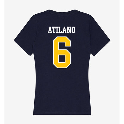 Coppin State - NCAA Women's Volleyball : Cherisse Atilano - Women's V-Neck T-Shirt-1