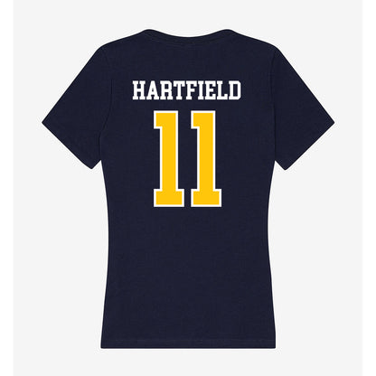 Coppin State - NCAA Women's Basketball : Jahcelyn Hartfield - Women's V-Neck T-Shirt-1