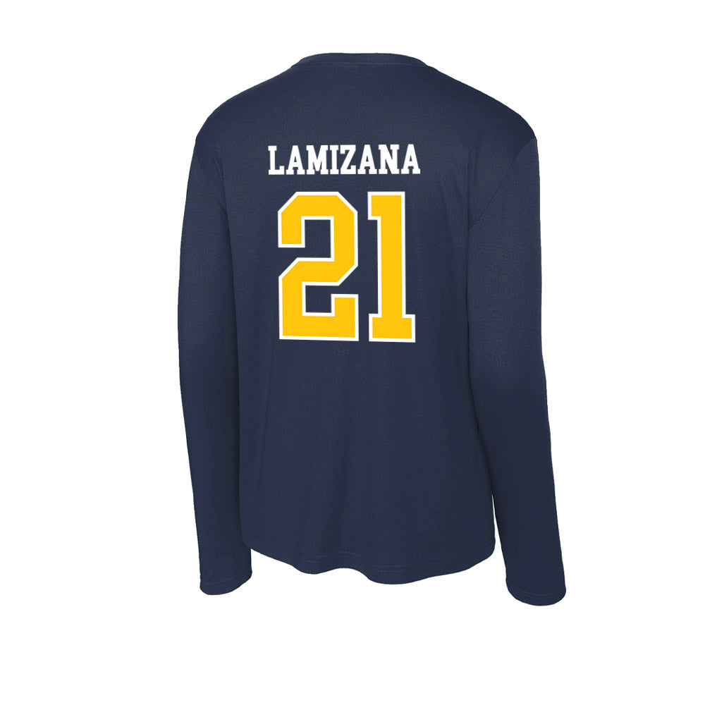 Coppin State - NCAA Men's Basketball : Nelson Lamizana - Activewear Long Sleeve T-Shirt-1