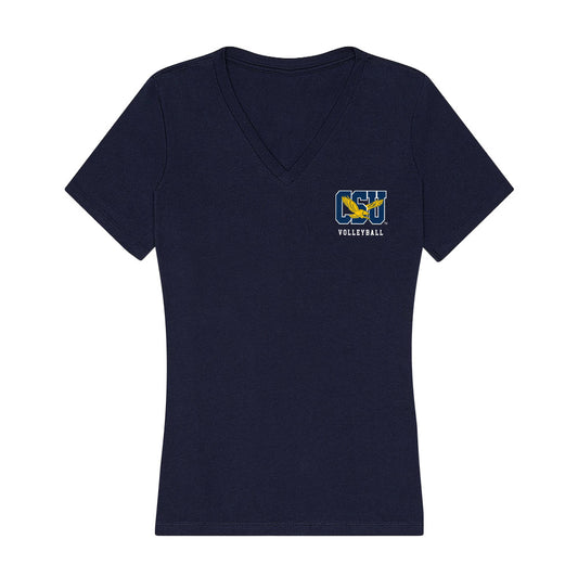Coppin State - NCAA Women's Volleyball : Cherisse Atilano - Women's V-Neck T-Shirt-0