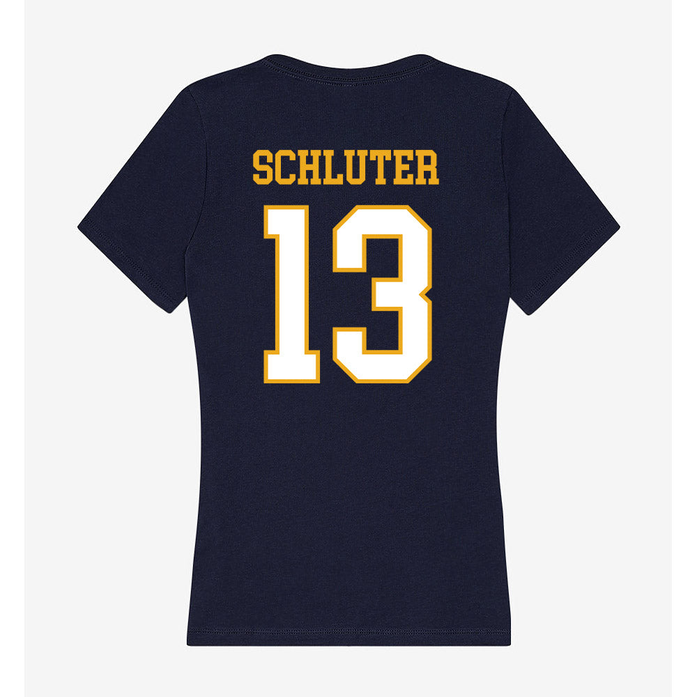 ETBU - NCAA Women's Volleyball : Carleigh Schluter - Women's V-Neck T-Shirt-1
