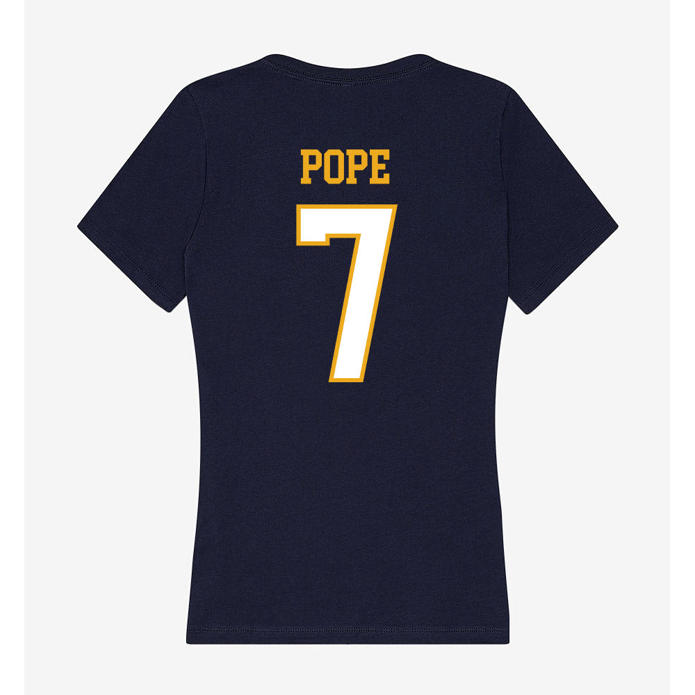 ETBU - NCAA Beach Volleyball : Brenna Pope - Women's V-Neck T-Shirt-1