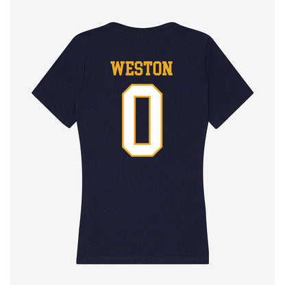 ETBU - NCAA Men's Soccer : Joshua Weston - Women's V-Neck T-Shirt-1