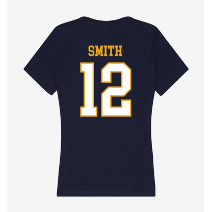 ETBU - NCAA Men's Basketball : Robert Smith - Women's V-Neck T-Shirt-1