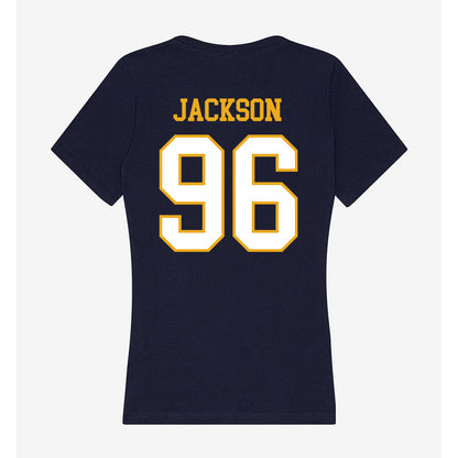 ETBU - NCAA Football : Jamaal Jr Jackson - Women's V-Neck T-Shirt-1