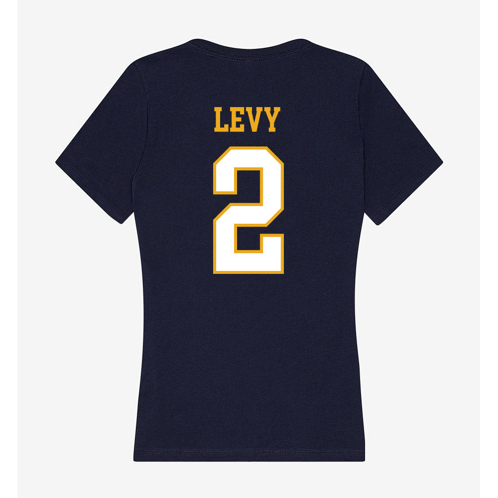 ETBU - NCAA Men's Basketball : Shad Levy - Women's V-Neck T-Shirt-1