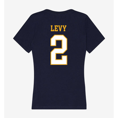 ETBU - NCAA Men's Basketball : Shad Levy - Women's V-Neck T-Shirt-1