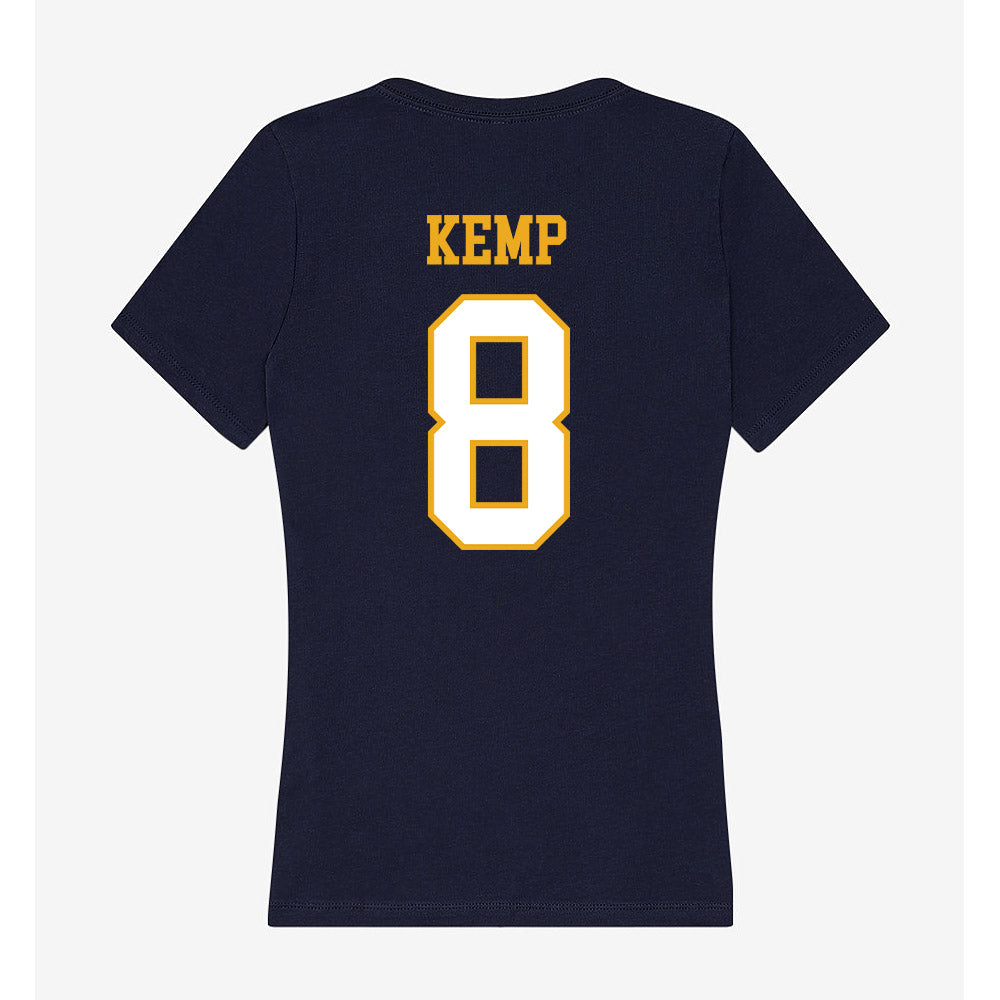 ETBU - NCAA Softball : Alexis Kemp - Women's V-Neck T-Shirt-1