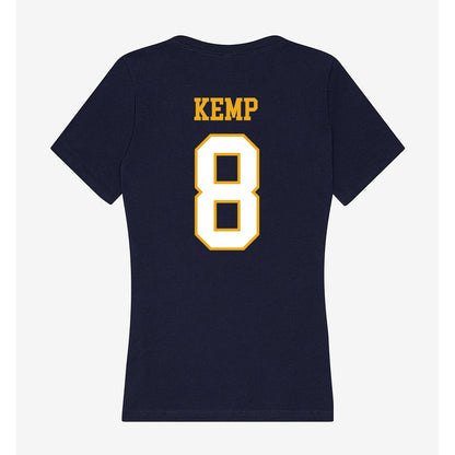 ETBU - NCAA Softball : Alexis Kemp - Women's V-Neck T-Shirt-1