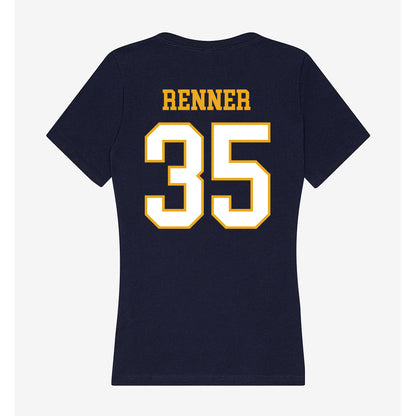 ETBU - NCAA Men's Ice Hockey : Andrew Renner - Women's V-Neck T-Shirt-1