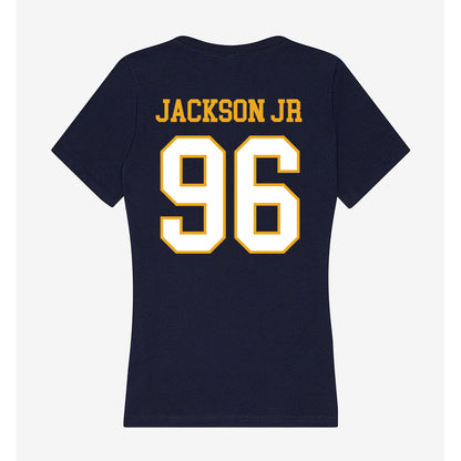 ETBU - NCAA Football : Jamaal Jackson Jr - Women's V-Neck T-Shirt-1