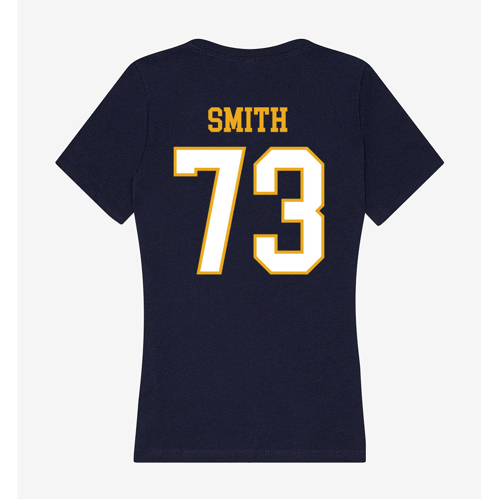 ETBU - NCAA Football : Destin Smith - Women's V-Neck T-Shirt-1
