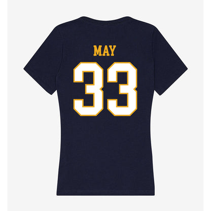 ETBU - NCAA Baseball : Carter May - Women's V-Neck T-Shirt-1