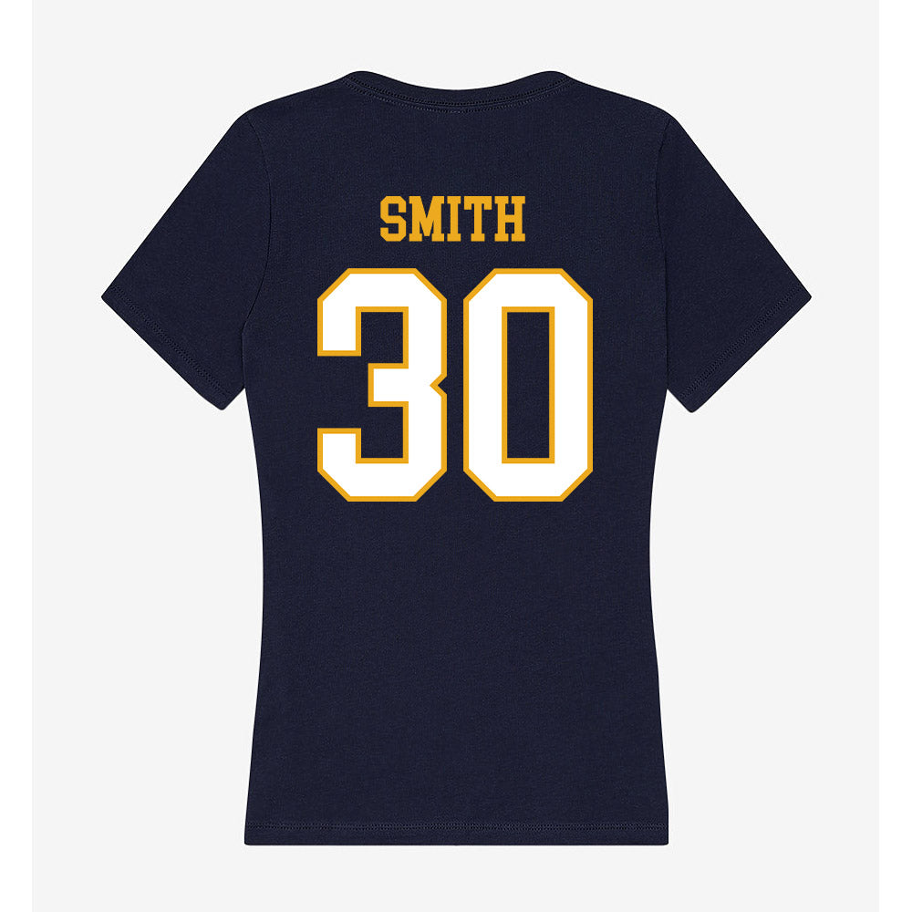 ETBU - NCAA Men's Basketball : Silas Smith - Women's V-Neck T-Shirt-1
